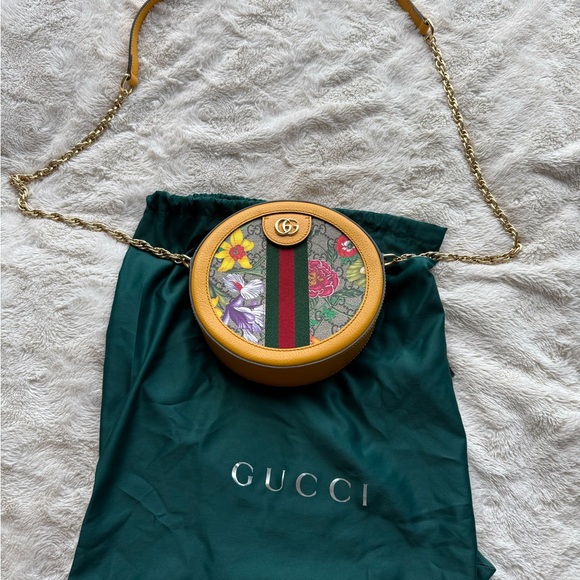 Gucci Yellow Floral Crossbody Bag - Picture 1 of 4